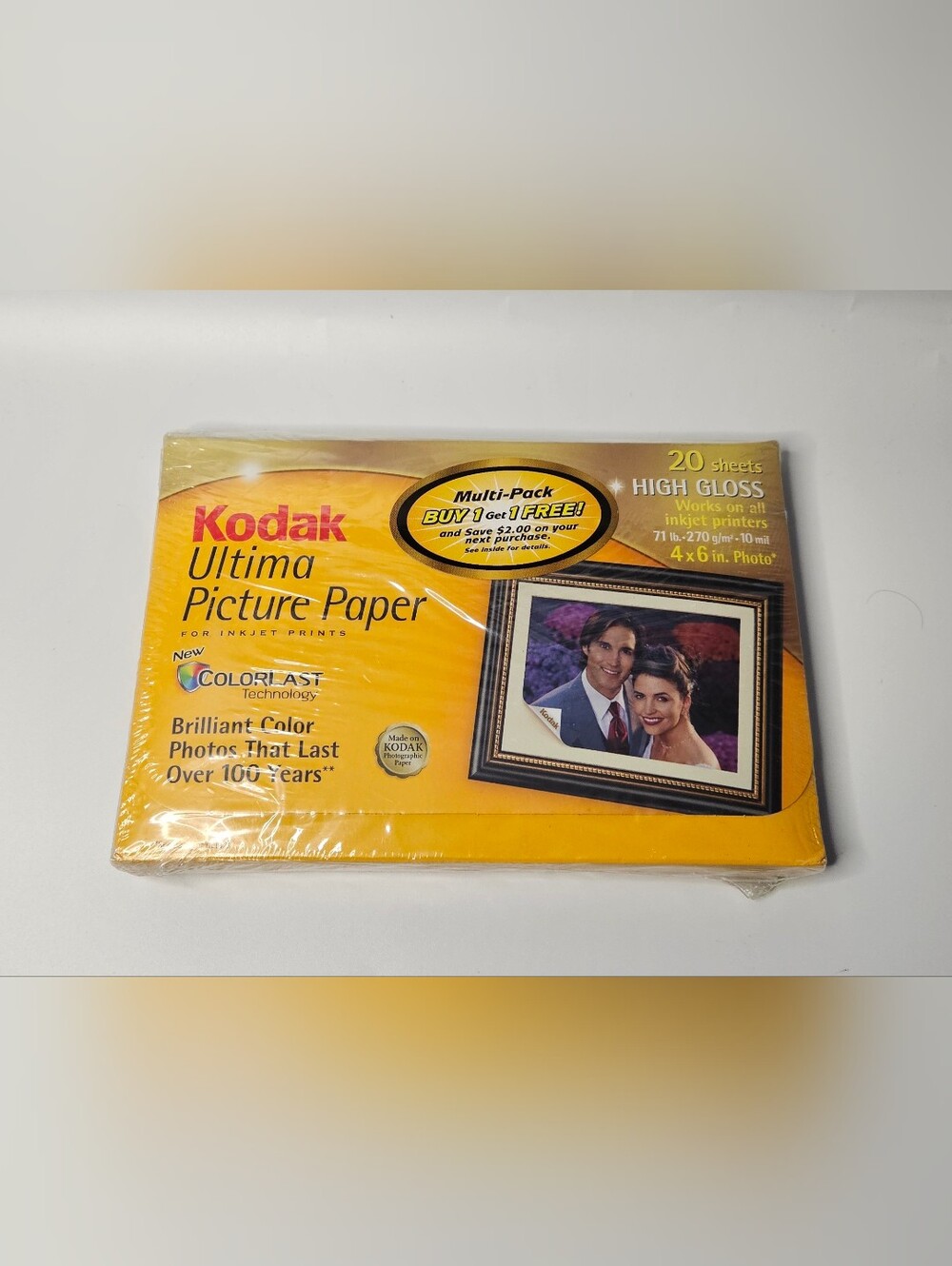 Kodak Ultima Picture Paper Multi-Pack 4x6 High Gloss 20 Sheets 2 Pack NEW